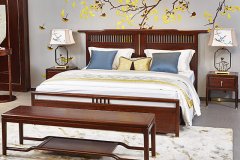 佛山新中式家具躍層樓電視墻設(shè)計效果圖，不一